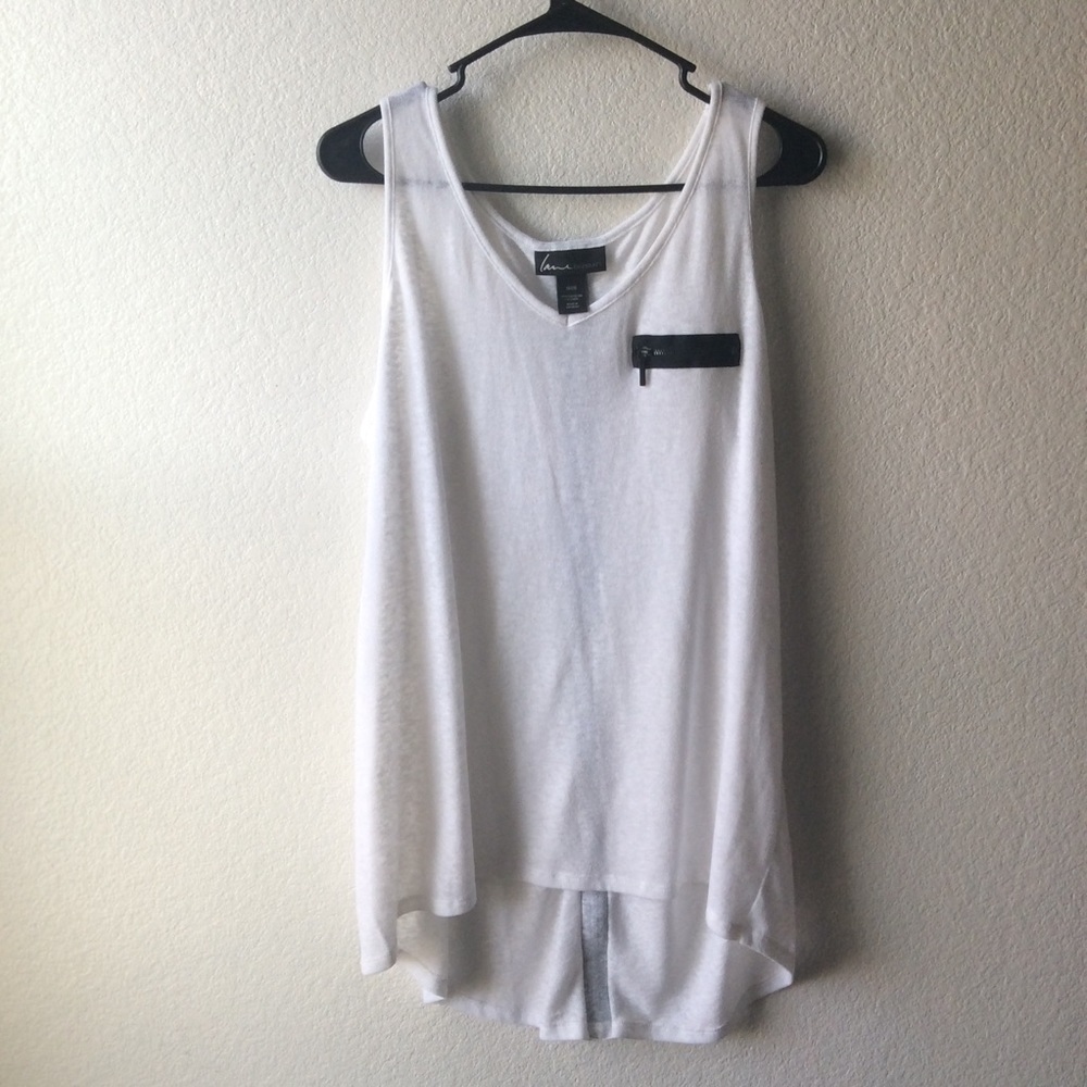 Lane Bryant Sleeveless Top w/ Exposed Zipper # 120